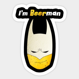 Funny print I'm Beerman Sticker